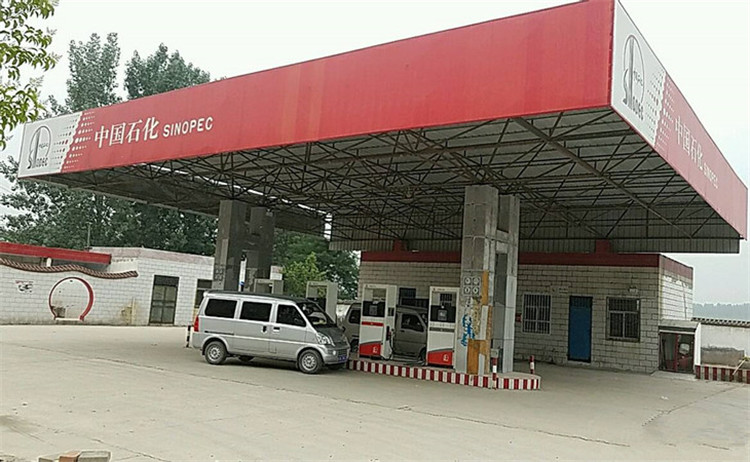 青岛加油站钢结构网架案例5